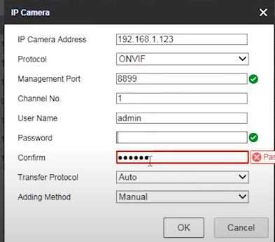 adding axis camera to hikvision nvr
